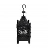 Rebecca Mobili Black Metal Candle Holder Lantern With Hook 38x14x14