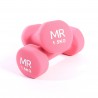 Rebecca Mobili Set 2 Haltères Gym Fonte Néoprène Rose Maison 2 x 1,5 kg