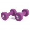 Rebecca Mobili Set Halteres Violet Entrainement Maison Fitness Gym 2 x 4 kg