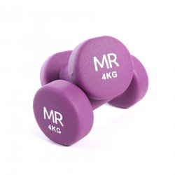 Rebecca Mobili Set Weights Dumbbels Purple Weight Lifting Men Ladies 2 x 4 kg