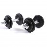 Rebecca Mobili Set Pesi Valigetta Dumbbell Componibili 8 Dischi Ghisa 20 kg