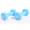 Rebecca Mobili Set Dumbbels Weights Light Blue Triceps Biceps Home Gym 2 x 3 kg