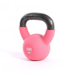 Rebecca Mobili Kettlebell Dumbell Neoprene Pink Muscolar Training Home Gym 6 kg