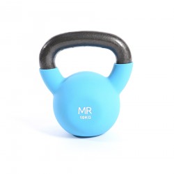 Rebecca Mobili Kettlebell Weight Cast Iron Light Blue Workout Home Gym 10 kg