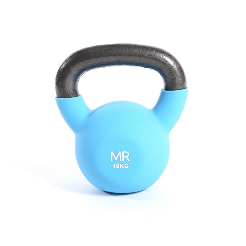 Rebecca Mobili Gewicht Kettlebell Gusseisen Hellblau Training Schultern 10 kg