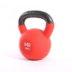 Rebecca Mobili Kettlebell Kugelhantel Gusseisen Rot Fitness Beine Heim 16 kg