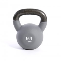 Rebecca Mobili Kettlebell Pesa Rusa Gris Hierro Fundido Fuerza Deporte 18 kg