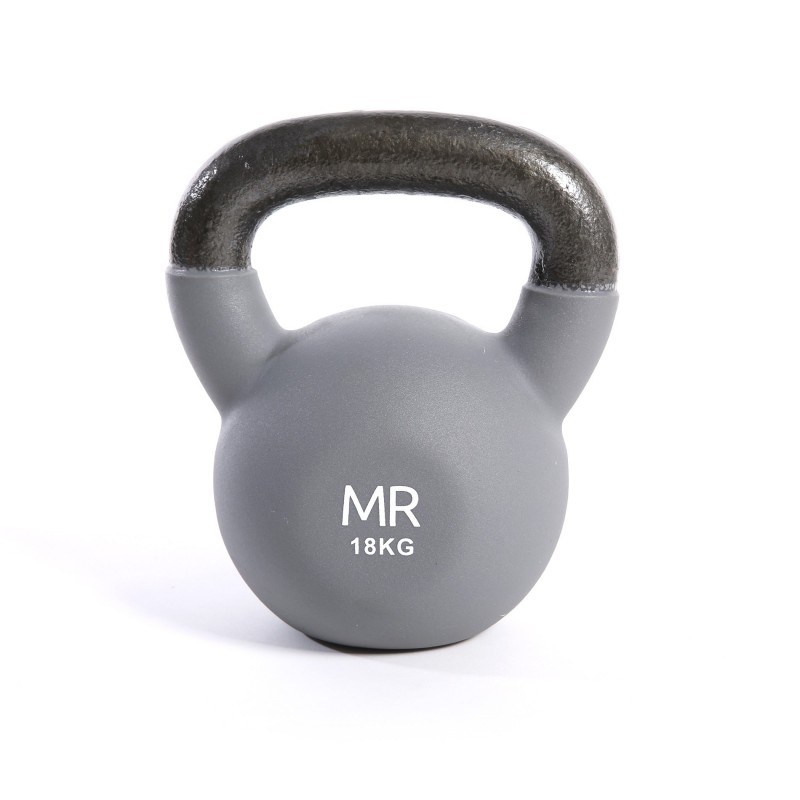 Rebecca Mobili Kettlebell Pesa Rusa Gris Hierro Fundido Fuerza Deporte 18 kg