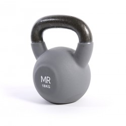 Rebecca Mobili Kettlebell Dumbell Cast Iron Grey Body Tone Sport Gym 18 kg