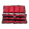 Rebecca Mobili Set van 2 polsgewicht enkelbanden rood verstelbare riem joggen pilates fitness huis gym rood 2 kgx2