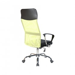 Rebecca Mobili Poltrona Sedia Ergonomica Nera Verde Ufficio 113/123x57,5x58,5