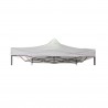 Rebecca Mobili Telo Copertura Tetto Gazebo Bianco Poliestere Impermeabile 3x3