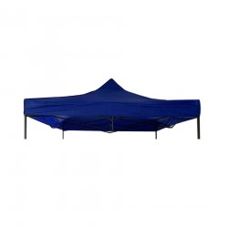 Rebecca Mobili Copertura Tetto Gazebo Blu Poliestere Ombreggiante Anti Uv 3x3