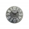 Rebecca Mobili Reloj Pared Relojes Modernos Redondo Gris Mdf Salon 33,8x33,8x4