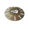 Rebecca Reloj Para Colgar Marron Blanco Mdf Friends Family Cuarto Sala 50x50x4,5