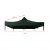 Rebecca Mobili Telo Ricambio Per Gazebo Verde Poliestere Oxford 800D Anti Uv 3x3