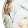 Rebecca Mobili Dekorative Wanduhr Mdf Metall Glas Weiß Gold 40x40x6