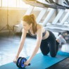 Rebecca Mobili AB Roller Wałek do brzucha, Pvc, podwójne koła, Abs Yoga Pilates, Home Fitness