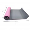 Rebecca Mobili Yogamat Gym Mat Tpe Roze Grijs Met Riem Transporteerbaar Voor Fitness Camping