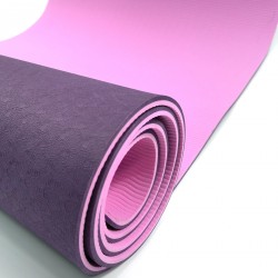 Rebecca Mobili Tapis Fitness Antidérapant Tpe Rose Violet 0,6x183x61