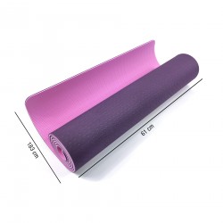 Rebecca Mobili Tapis Fitness Antidérapant Tpe Rose Violet 0,6x183x61