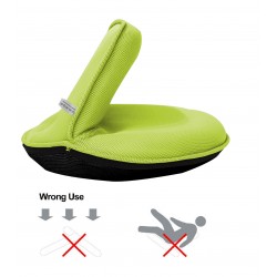 Rebecca Mobili Fauteuil de méditation Chaise de yoga Rembourrée Pliable en Tissu Vert