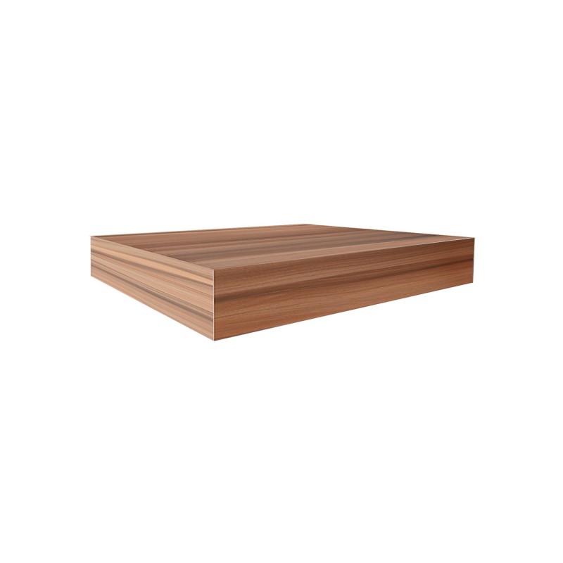 Rebecca Mobili Set 2 Mensole da Parete Ripiani Muro 25x25 in MDF Legno chiaro Design Moderne