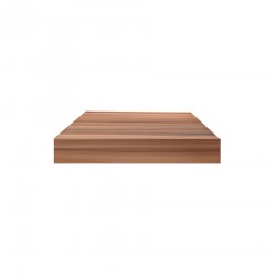 Rebecca Mobili Set 2 Mensole da Parete Ripiani Muro 25x25 in MDF Legno chiaro Design Moderne