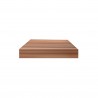 Rebecca Mobili Set 2 Mensole da Parete Ripiani Muro 25x25 in MDF Legno chiaro Design Moderne