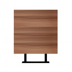 Rebecca Mobili Set 2 Mensole da Parete Ripiani Muro 25x25 in MDF Legno chiaro Design Moderne