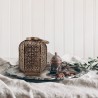 Rebecca Mobili Large Moroccan Bronze Metal Candleholder Indoor Outdoor Lantern