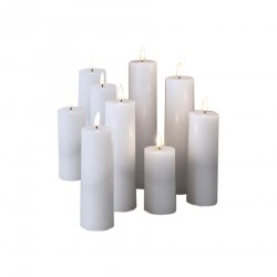 Rebecca Mobili Set of 9 Flameless White Electric Candles Led Light with Remote Control