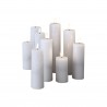 Rebecca Mobili Set of 9 Flameless White Electric Candles Led Light with Remote Control