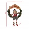 Rebecca Mobili Decoratieve Slinger Kerst Deurdecoratie Polyester Rotan Voor Thuiswinkel Entree