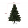 Rebecca Mobili Árbol de Navidad Muy Realista Pino Abeto Pvc Verde Grueso 824 Ramas 150 cm