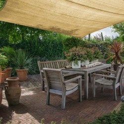 3 x 3 garden sun shade sail beige - Mobili Rebecca