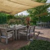 Tenda a vela triangolare beige per giardino 3 x 3 x 3 metri - Mobili Rebecca