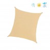 2 x 3 voile d'ombrage beige pour jardin ou terrasse - Mobili Rebecca