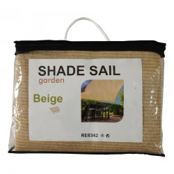 2 x 3 beige Segelmarkise für Garten oder Terrasse - Mobili Rebecca