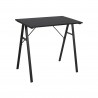 Rebecca Mobili PC Desk Black MDF and Steel Gaming Table for Home Office