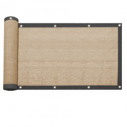 Rebecca Mobili Privacy Screen Hekafdekking Hdpe Beige Met Versterkte Oogjes Voor Tuinterras Afmetingen HxL: 15 x 10 mt