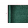 Rebecca Mobili Quebra-ventos Folha de Sombreamento 90% Windbreak Jardim verde 1x50 m