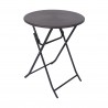 Rebecca Mobili Table de Jardin Pliante en Plastique pour Terrasse Exterieur