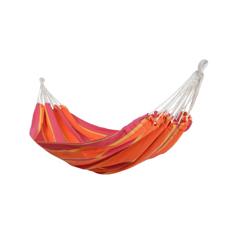 Rebecca Mobili Gartenhängematte Double Polyester 2 Personen Orange Fuchsia mit Etui 200 kg