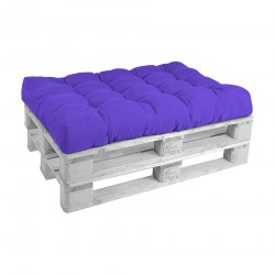 Rebecca Mobili Kussenhoes Voor Tuinbank Kussenhoes Voor Pallet 120x80 Waterdicht Paars Polyester Met Rits