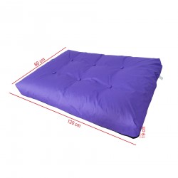 Rebecca Mobili Funda para Cojín de paletas 80x120 cm Morado para Jardín