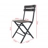 Rebecca Mobili 2 Chaises de jardin Pliables en Plastique pour Exterieur