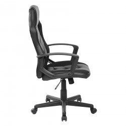 Rebecca Mobili Gaming Chair Executive Desk Chair in Black Synthetic Leather