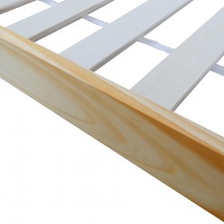 Rebecca Mobili Kinderbed Frame Natuurlijk Hout Gordijn 80x160 Kinderkamer