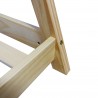 Rebecca Mobili Kinder-Eénpersoonsbed Frame Natuurlijk Hout Gordijn 90x200 Kinderkamer